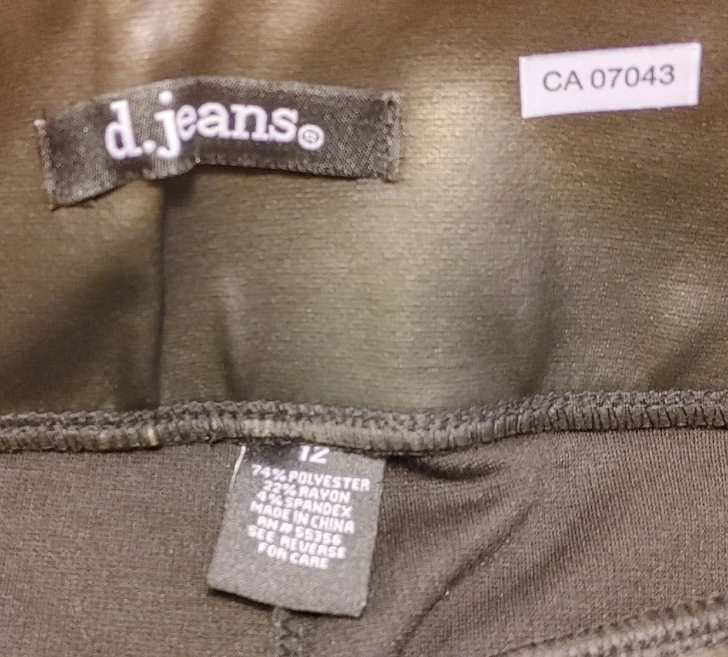 Black Faux Leather Leggings image indicator(9)