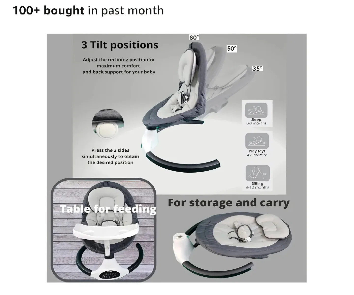 Rego P&M Multifunction Electric Baby Swing image indicator(4)