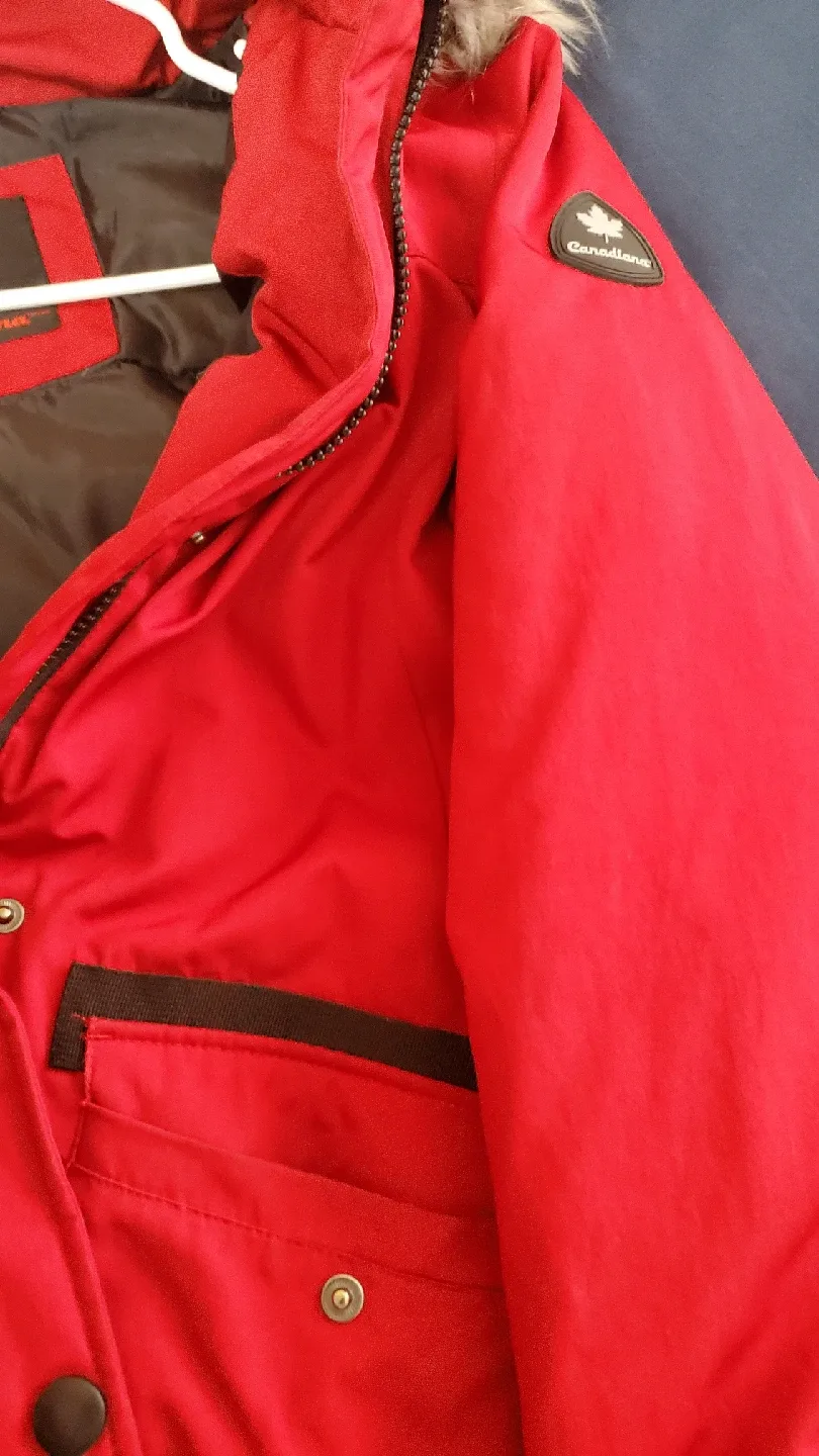Canadiana Red Winter Parka - Size M image indicator(3)