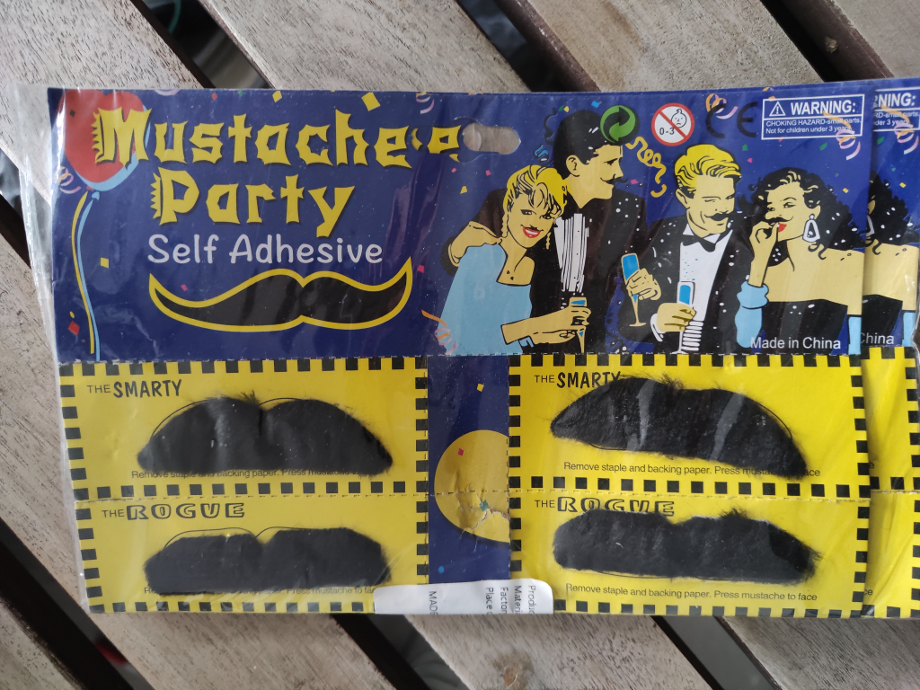 12 Mustache Party Self Adhesive - photo 2