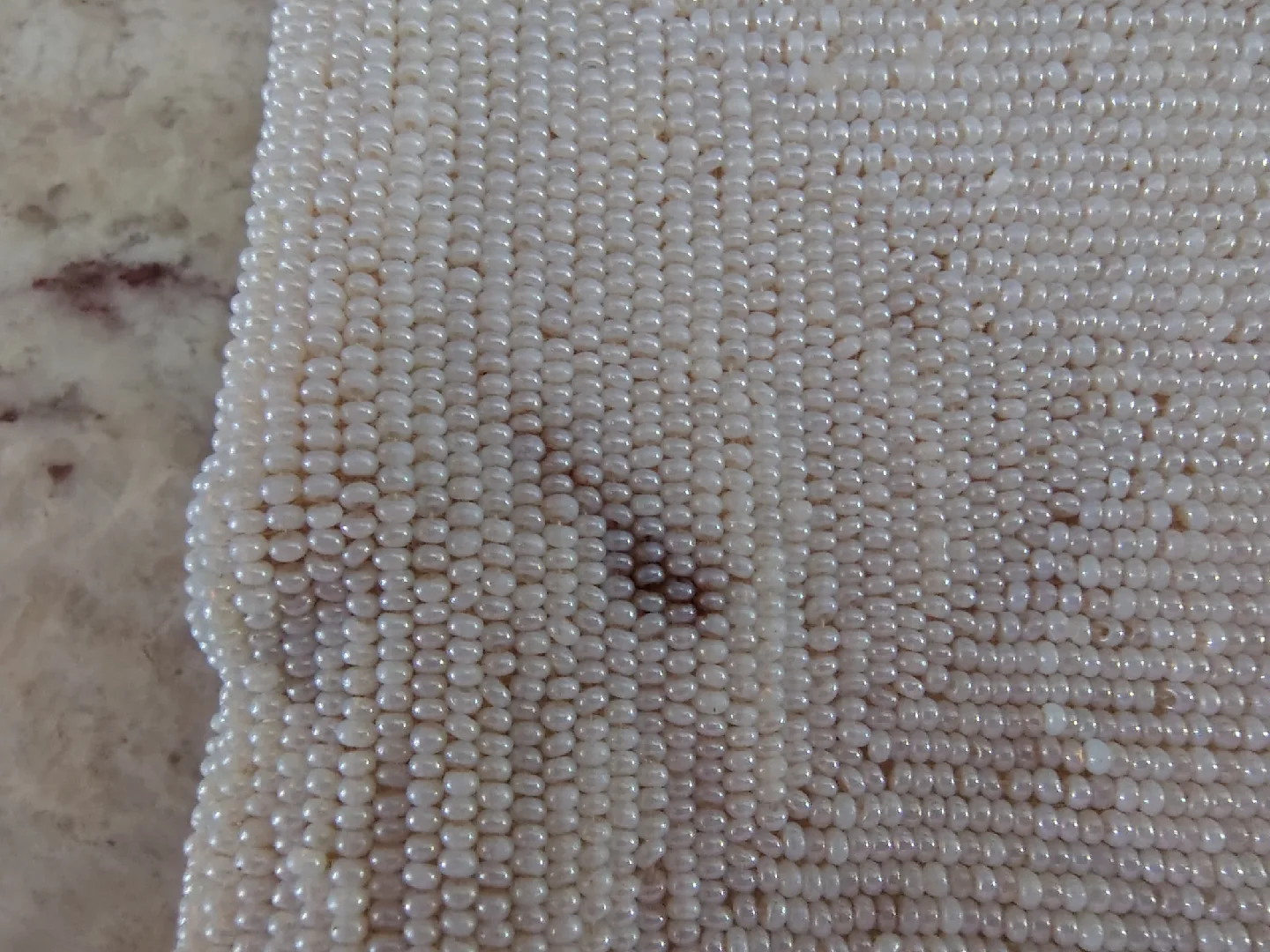 Vintage Delill Seed Beaded Clutch - Made in Belgium image indicator(8)