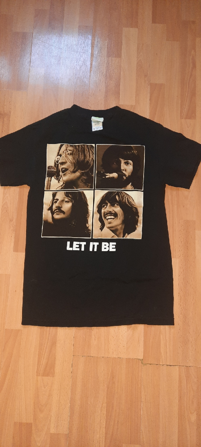 The Beatles 'Let It Be' Black T-Shirt - Size S