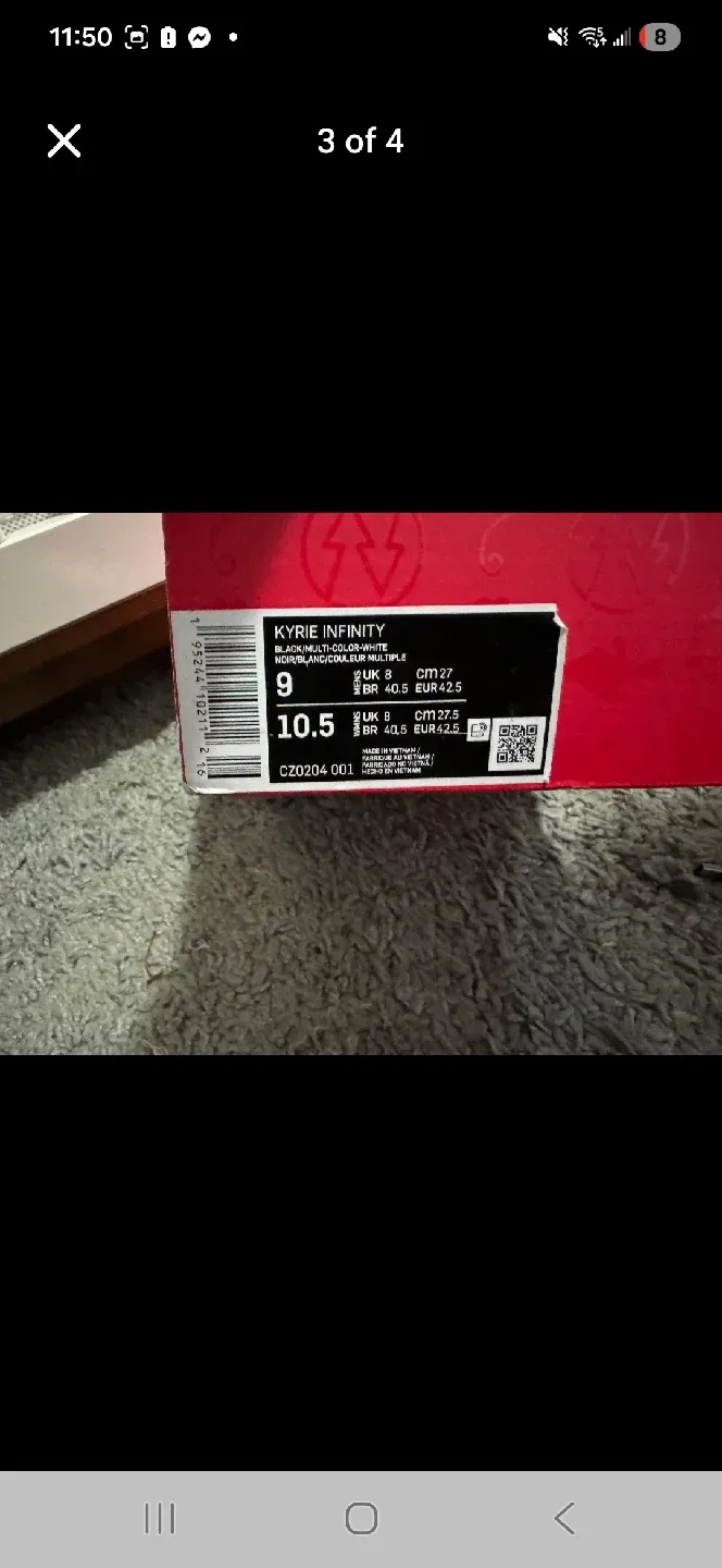 Nike Kyrie Infinity Shoes - Size 9 image indicator(3)