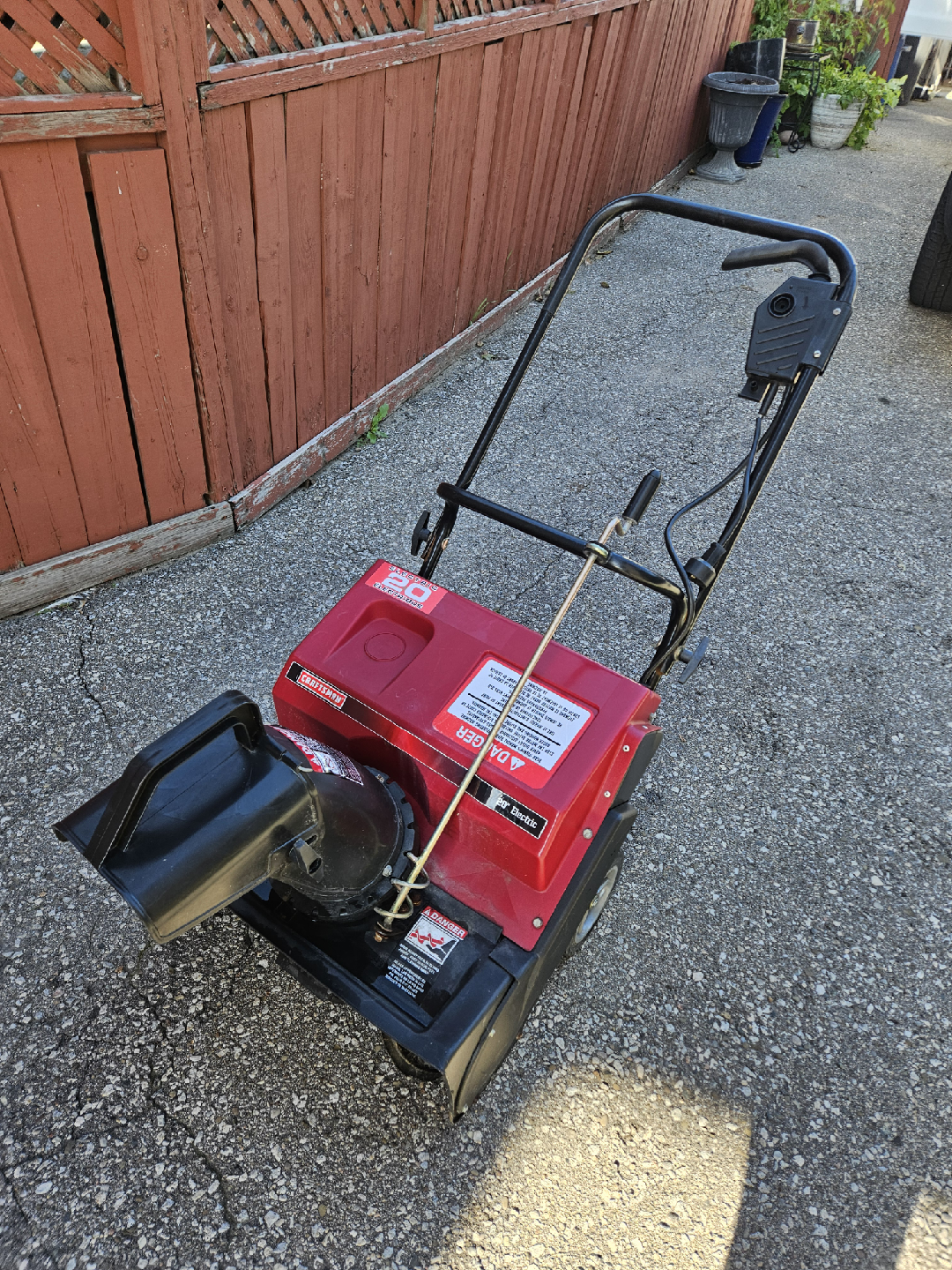 Craftsman 20" Electric Snow Thrower - photo 2