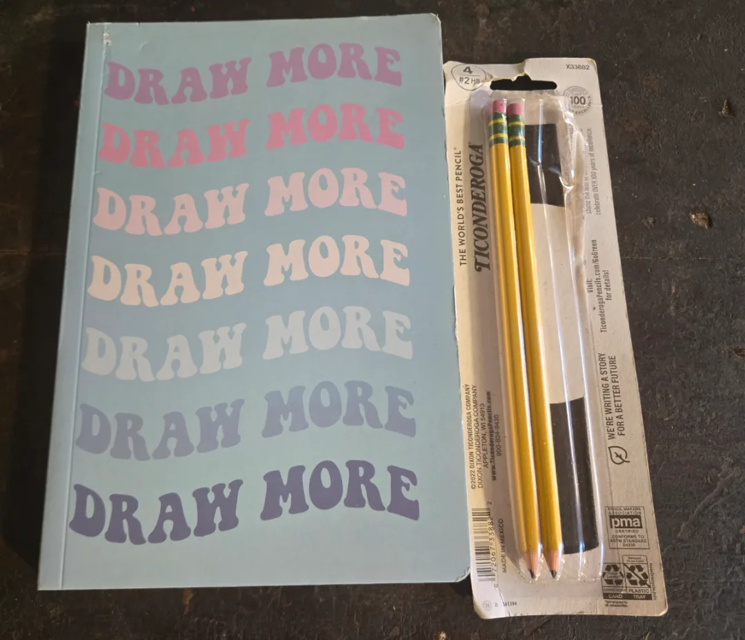 Ticonderoga Pencils & Draw More Notebook thumbnail