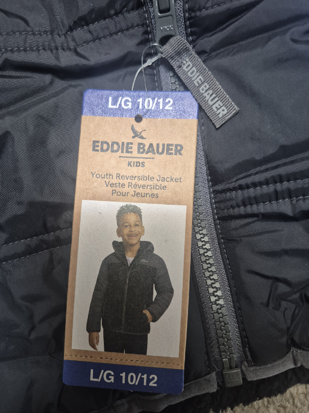 Eddie Bauer Youth Reversible Jacket - Size L (10/12) - photo 4