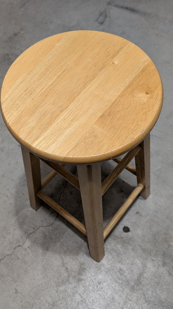 24" Barstool - Light Wood - photo 2