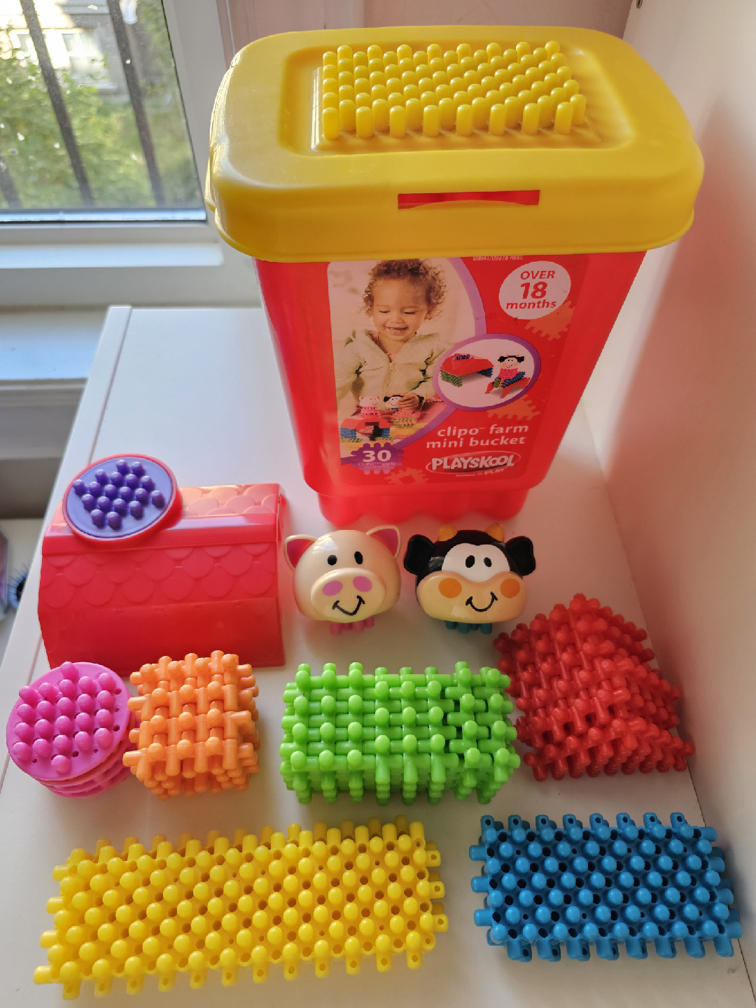 Playskool Clipo Farm Mini Bucket - 30 Pieces - photo 2