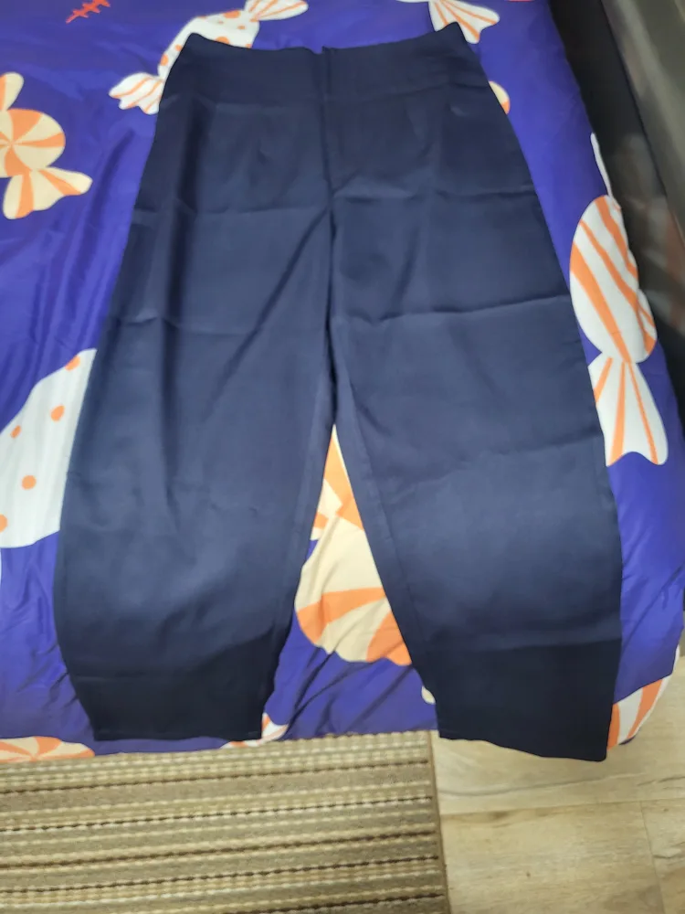 Navy Blue Wide Leg Pants thumbnail