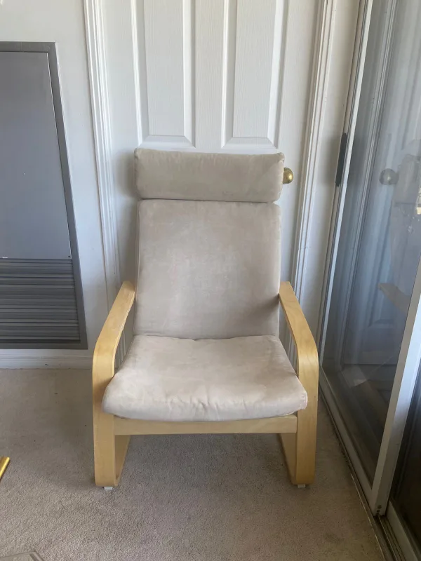IKEA POÄNG Armchair - Birch Veneer/Glose Off-White (New Cushion) image indicator(4)