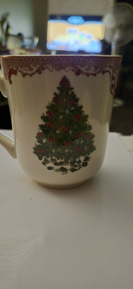 Johnson Bros England Christmas Tree Mugs