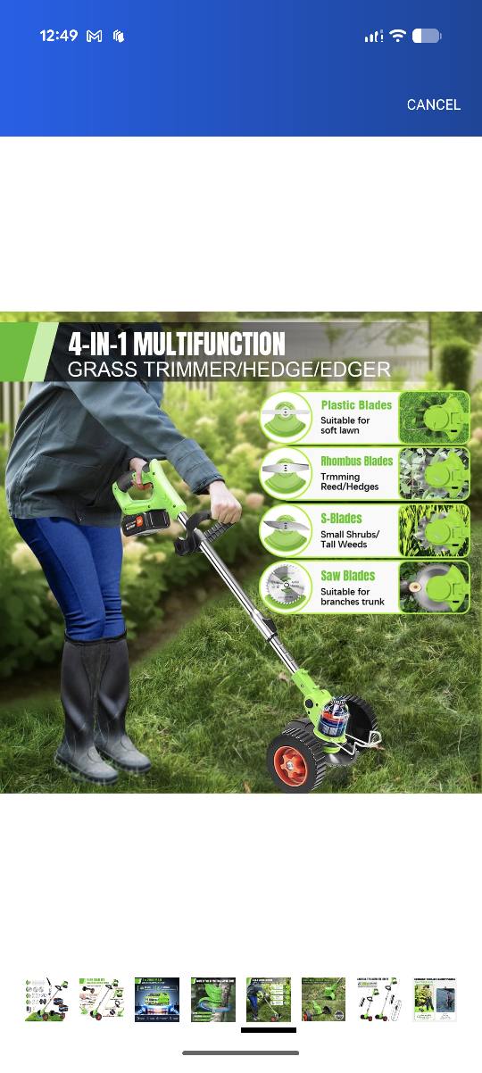 4-in-1 Multifunction Grass Trimmer/Hedge/Edger - photo 5