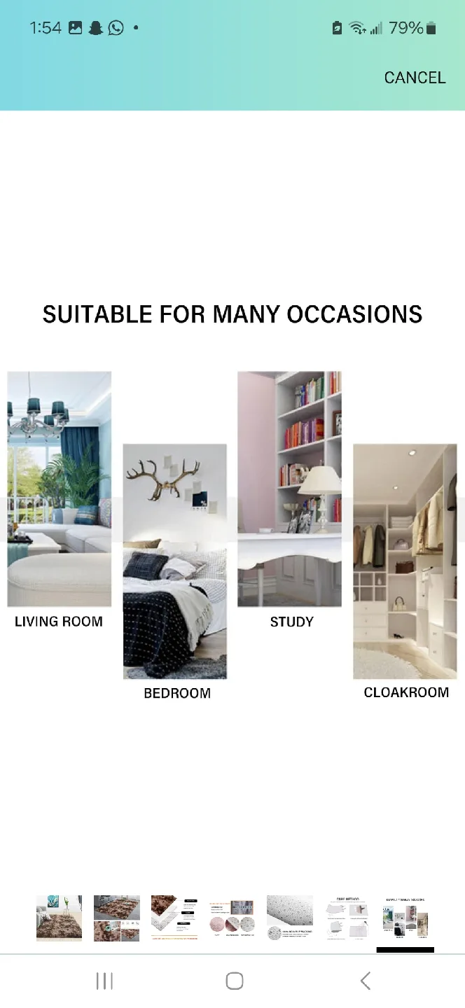 Ultra-Soft Luxury Brown Shag Rug image indicator(7)