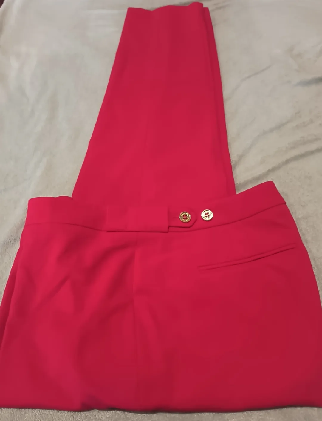 Calvin Klein Red Highline Pants - Size 6P image indicator(3)