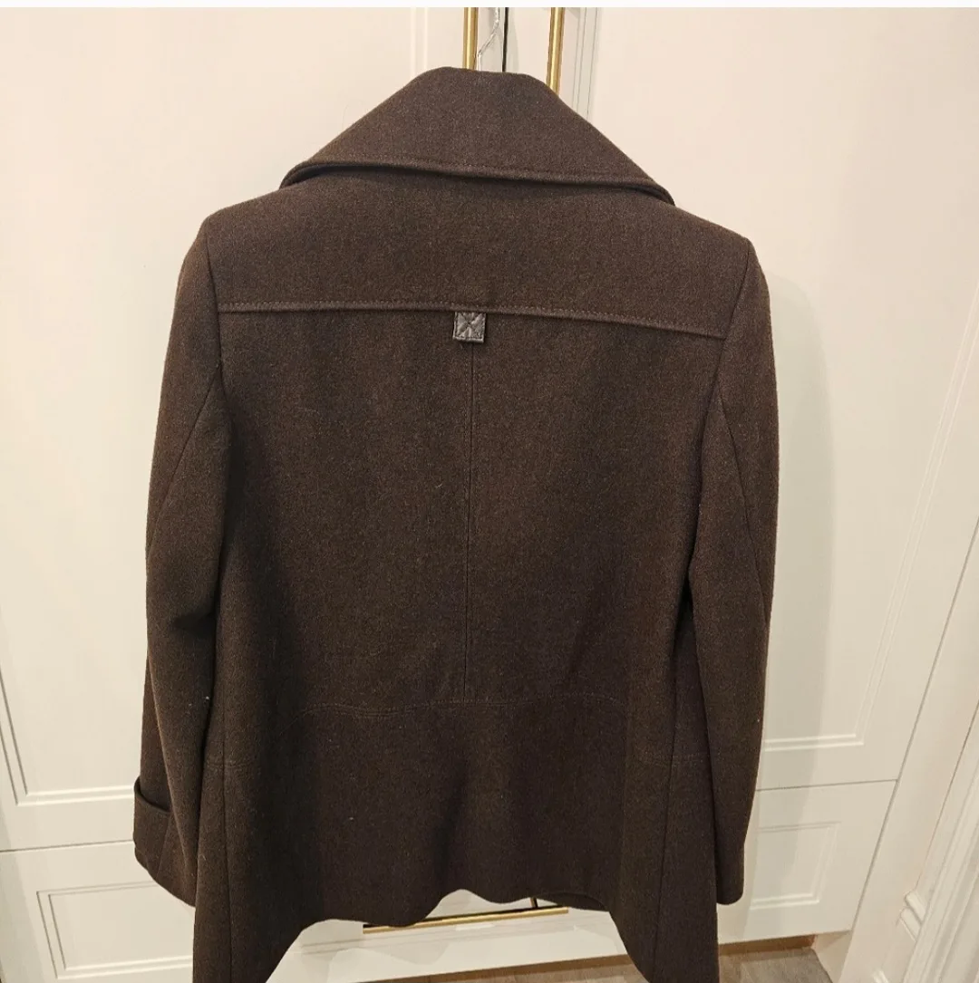MNG Wool Blend Pea Coat - Brown image indicator(2)