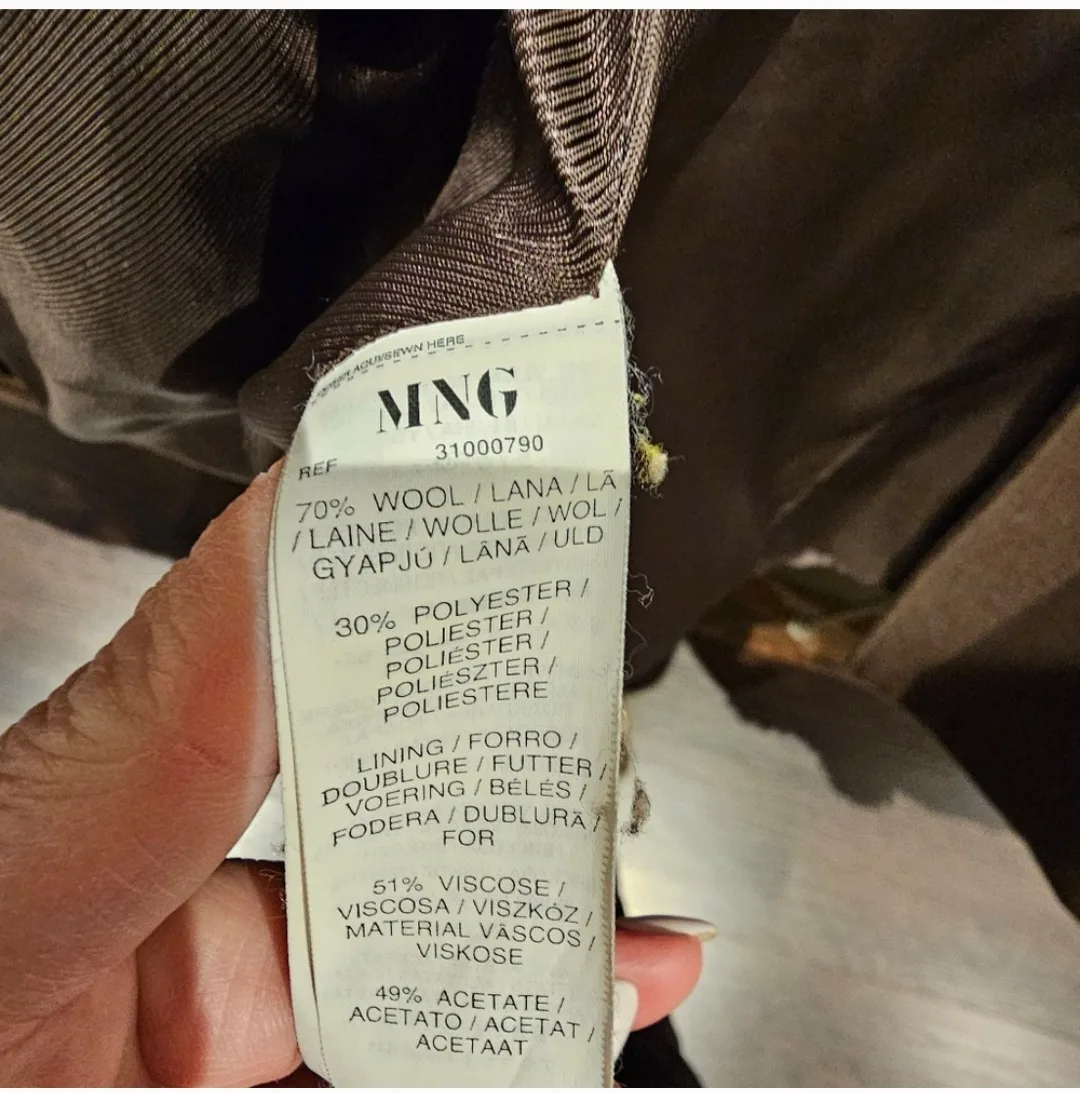 MNG Wool Blend Pea Coat - Brown image indicator(3)