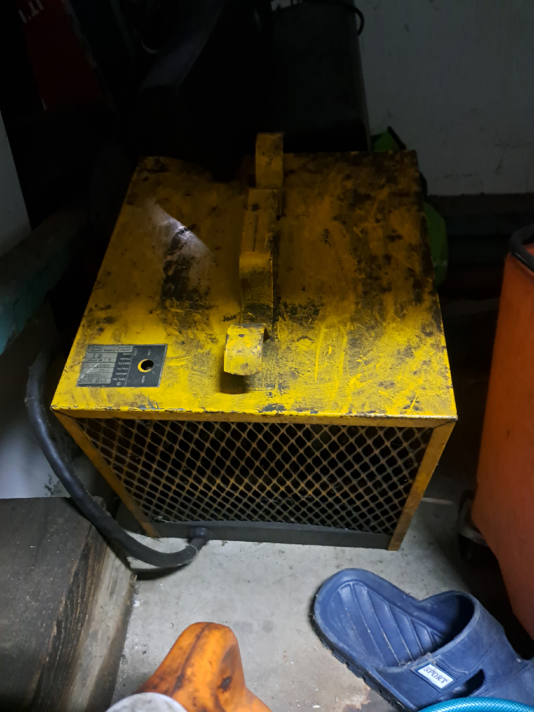 Yellow Industrial Heater