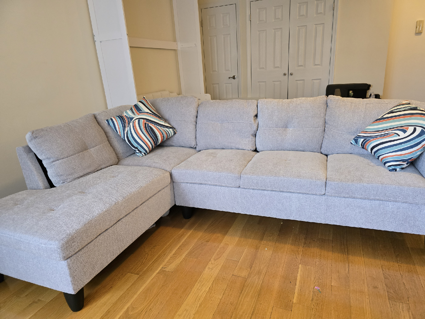 Light Gray Sectional Sofa-97 Inches - photo 4