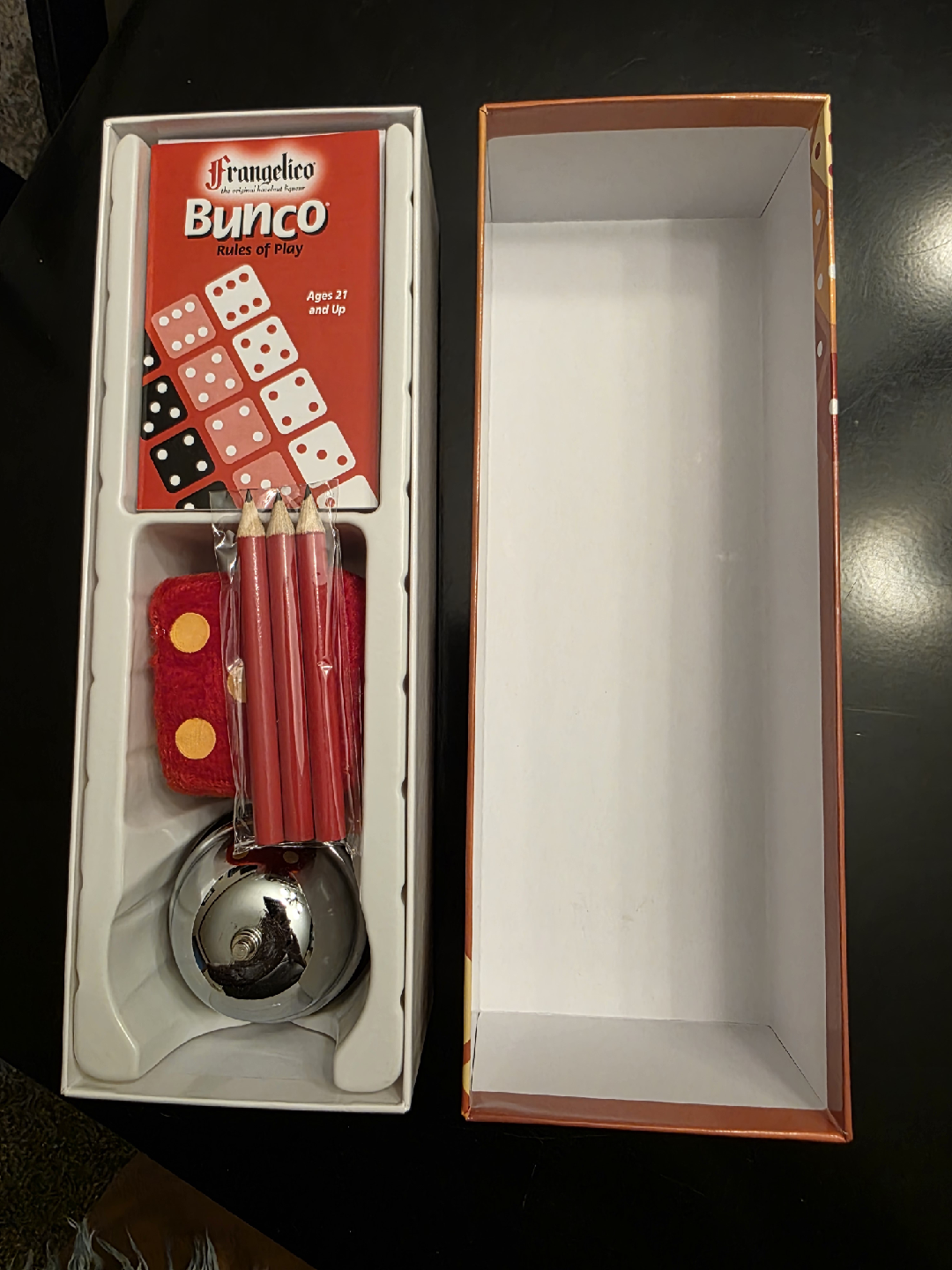 Frangelico Bunco Game Set - New! - photo 2