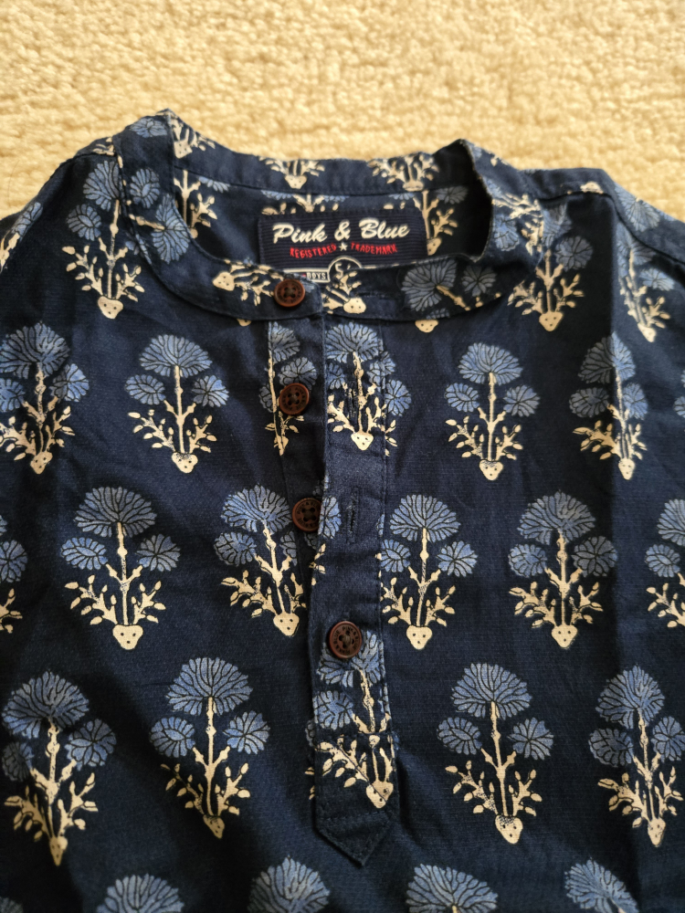 Boys Cotton Short Kurta/ Shirt - Size 5/6 Years - photo 2