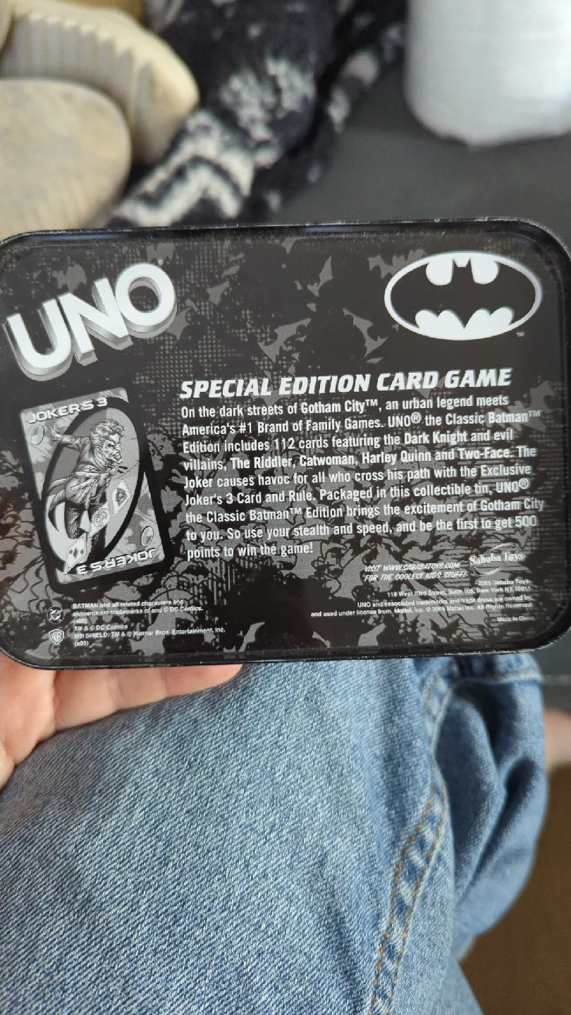 Batman UNO Special Edition Card Game image indicator(3)