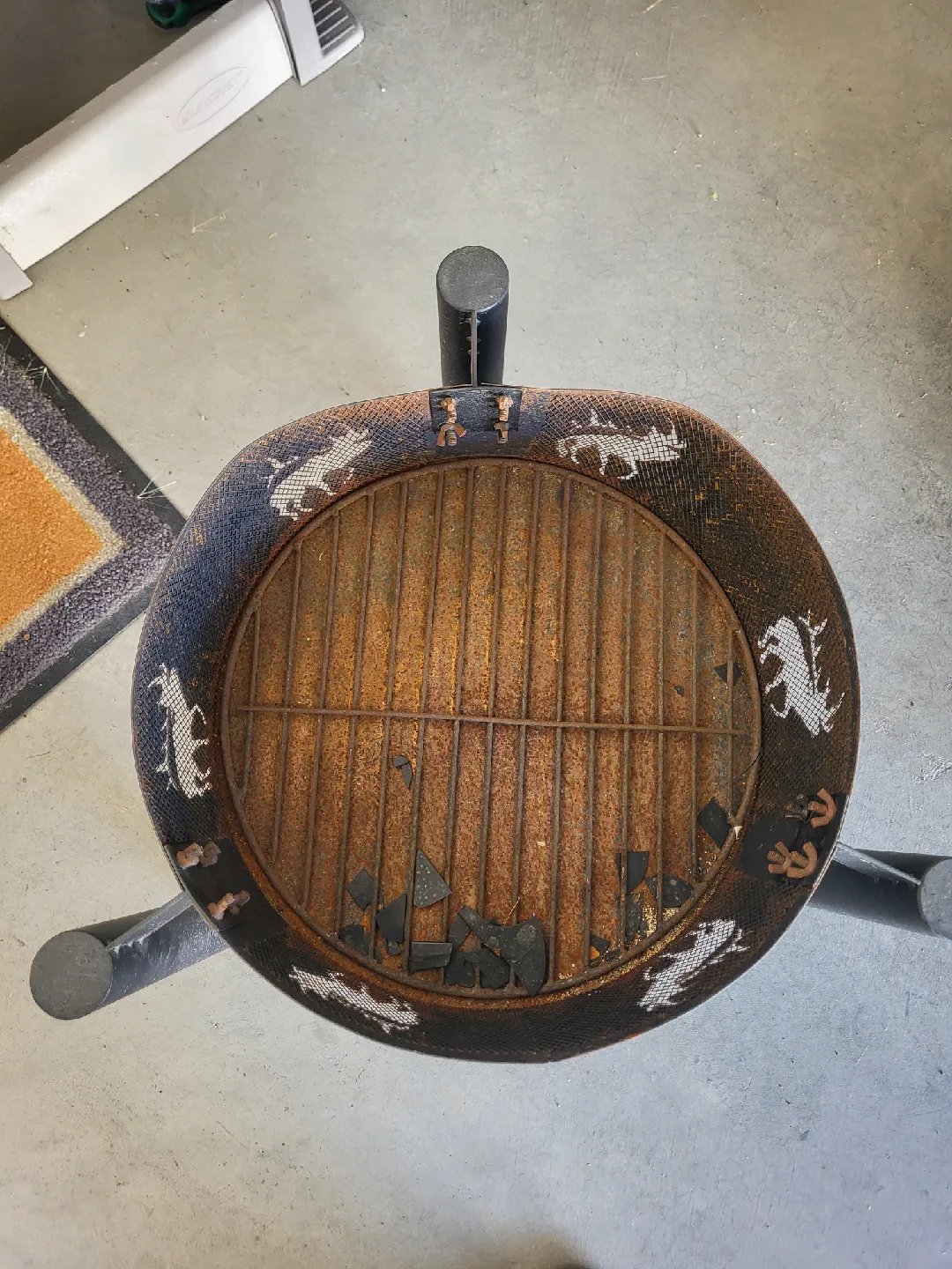 Used Fire Pit with Deer Cutouts image indicator(2)