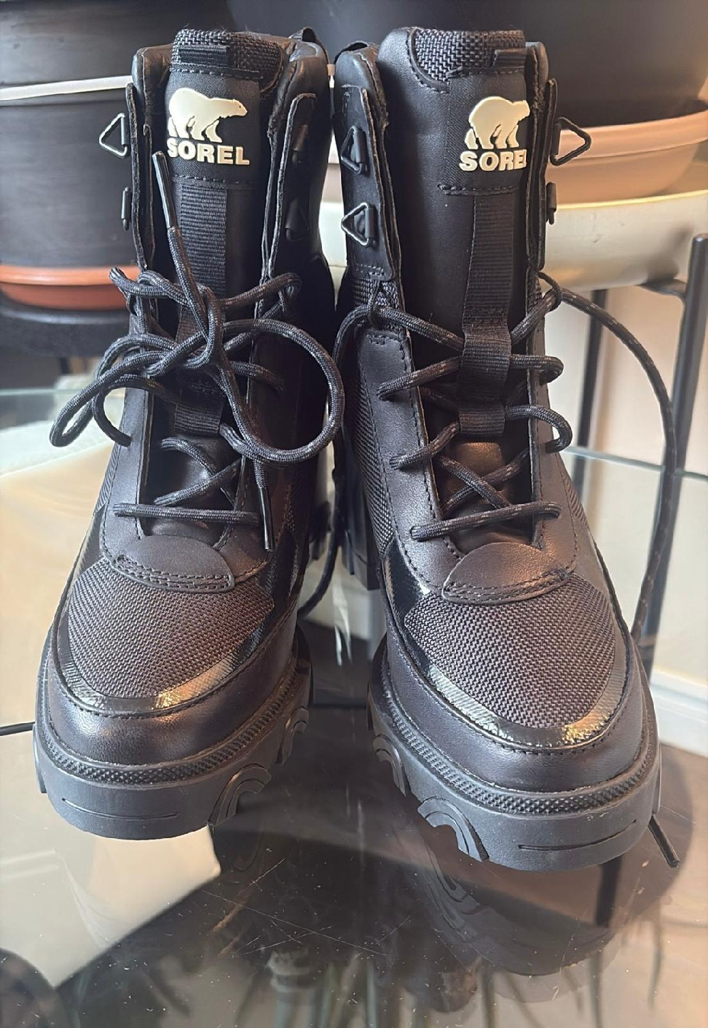 Sorel Women's Brex Heel Lace Boot - Black, Size 7 - photo 3