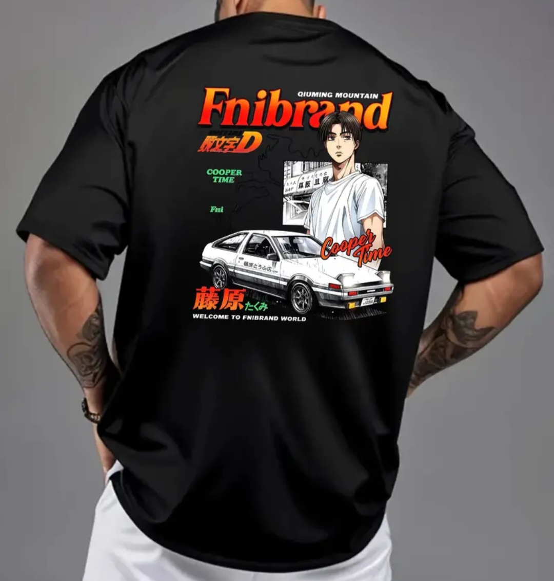 Initial D Black T-Shirt - photo 5