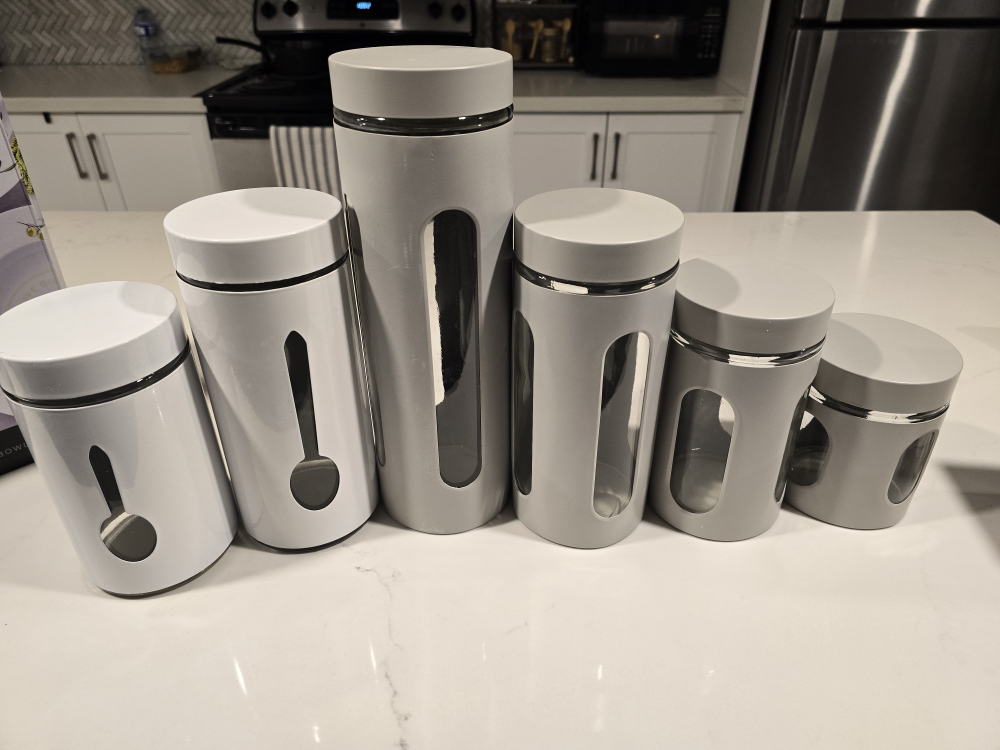 Grey Food Storage Containers - Set of 6