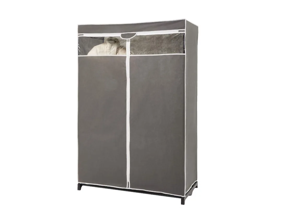 Portable Clothes Closet Wardrobe - Grey image indicator(2)