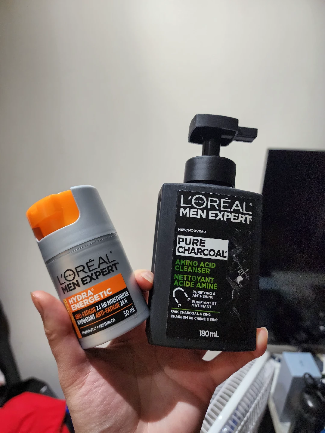 L'Oréal Men Charcoal Cleanser and Moisturizer