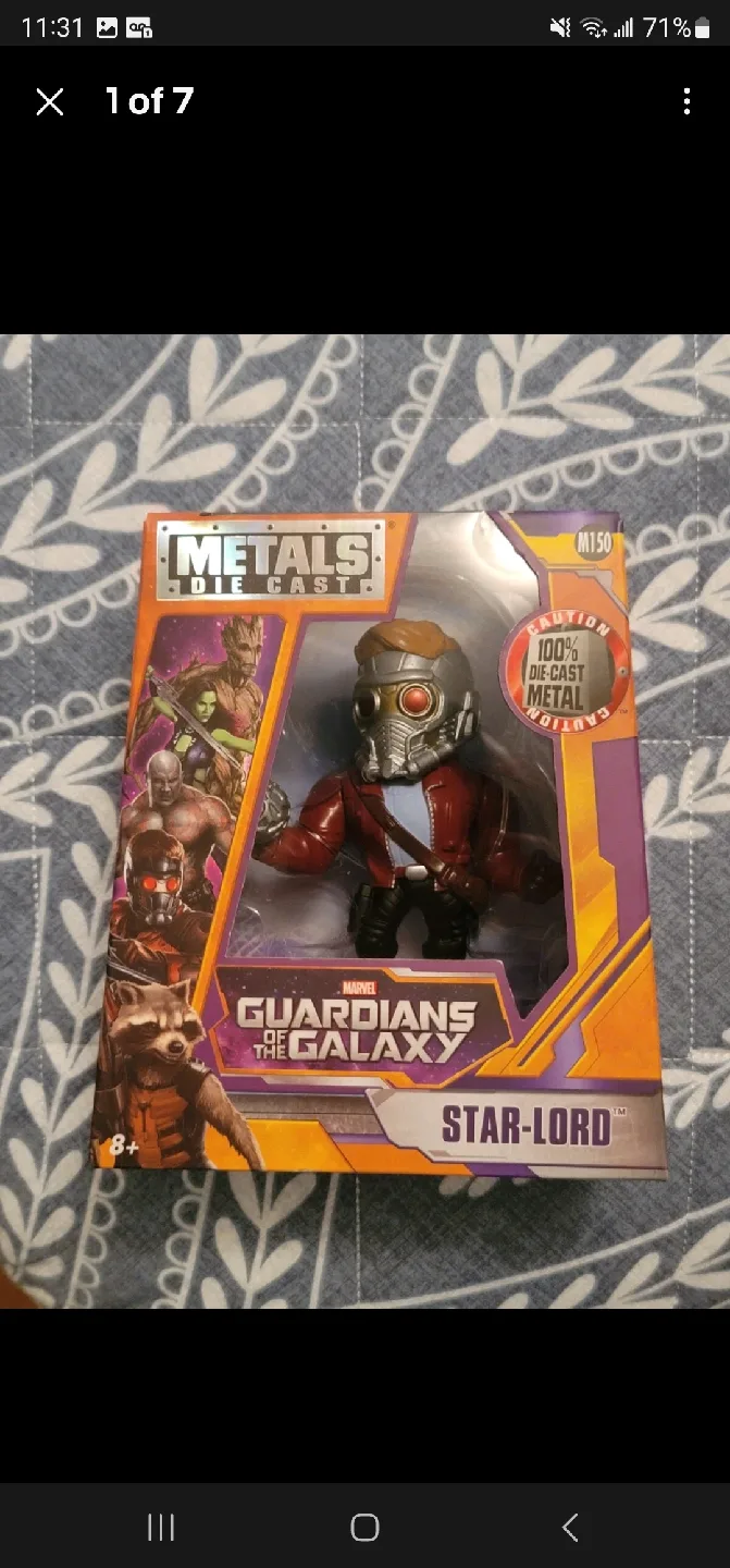 Metals Die Cast Guardians of the Galaxy Star-Lord 4" thumbnail