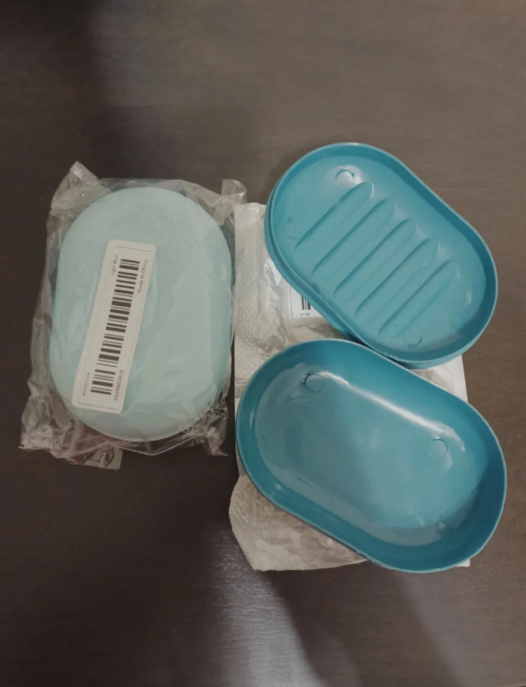 New Blue Plastic Soap Dish 🧡 thumbnail