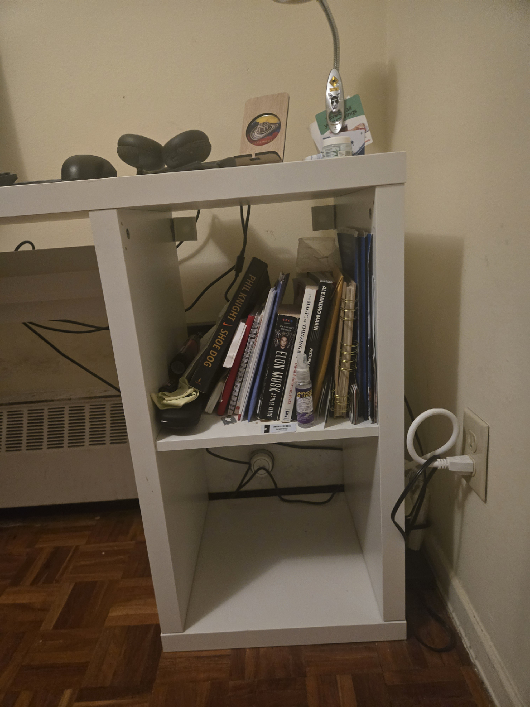 IKEA White Desk with Shelves - photo 3