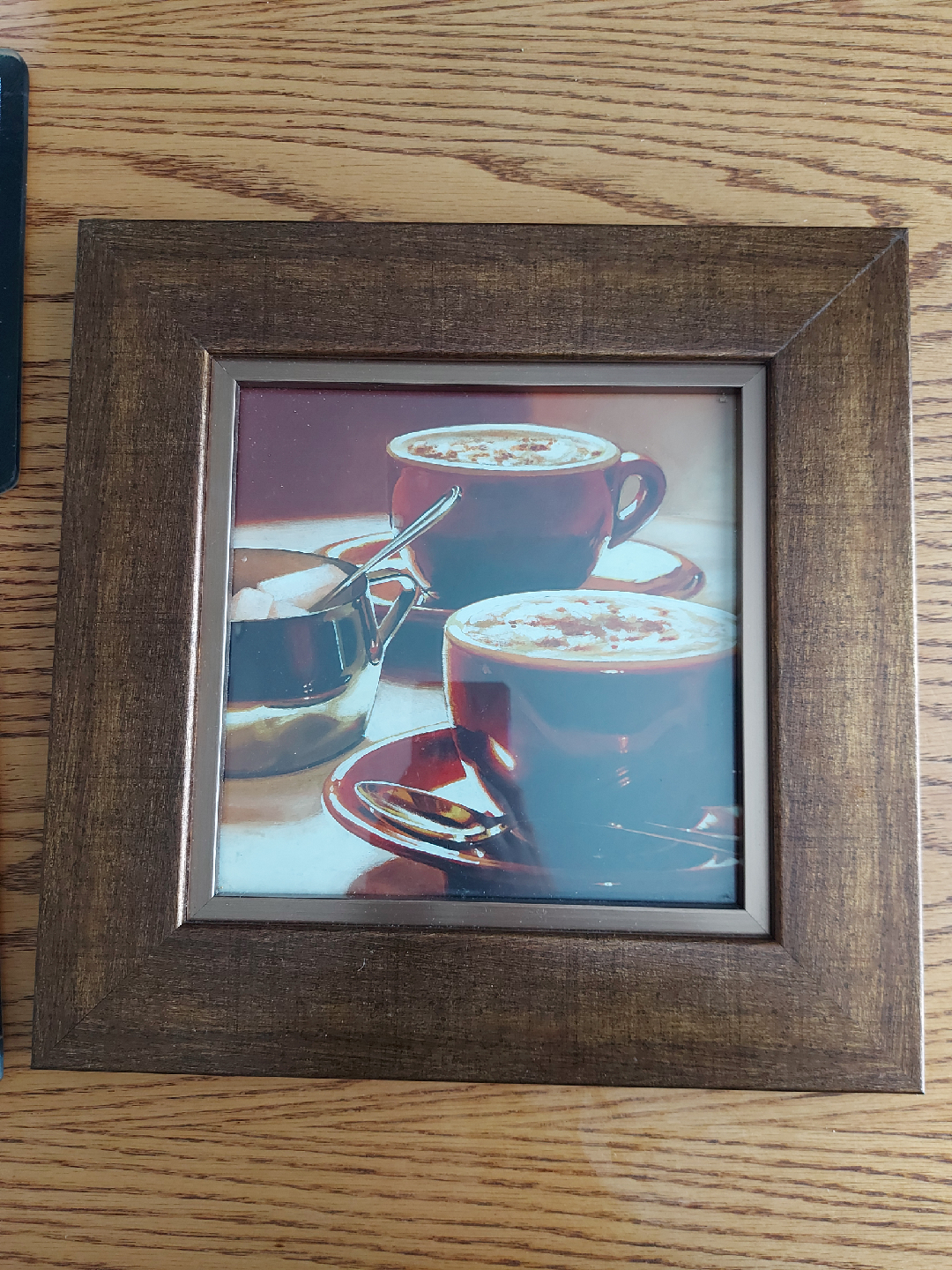 framed coffee art