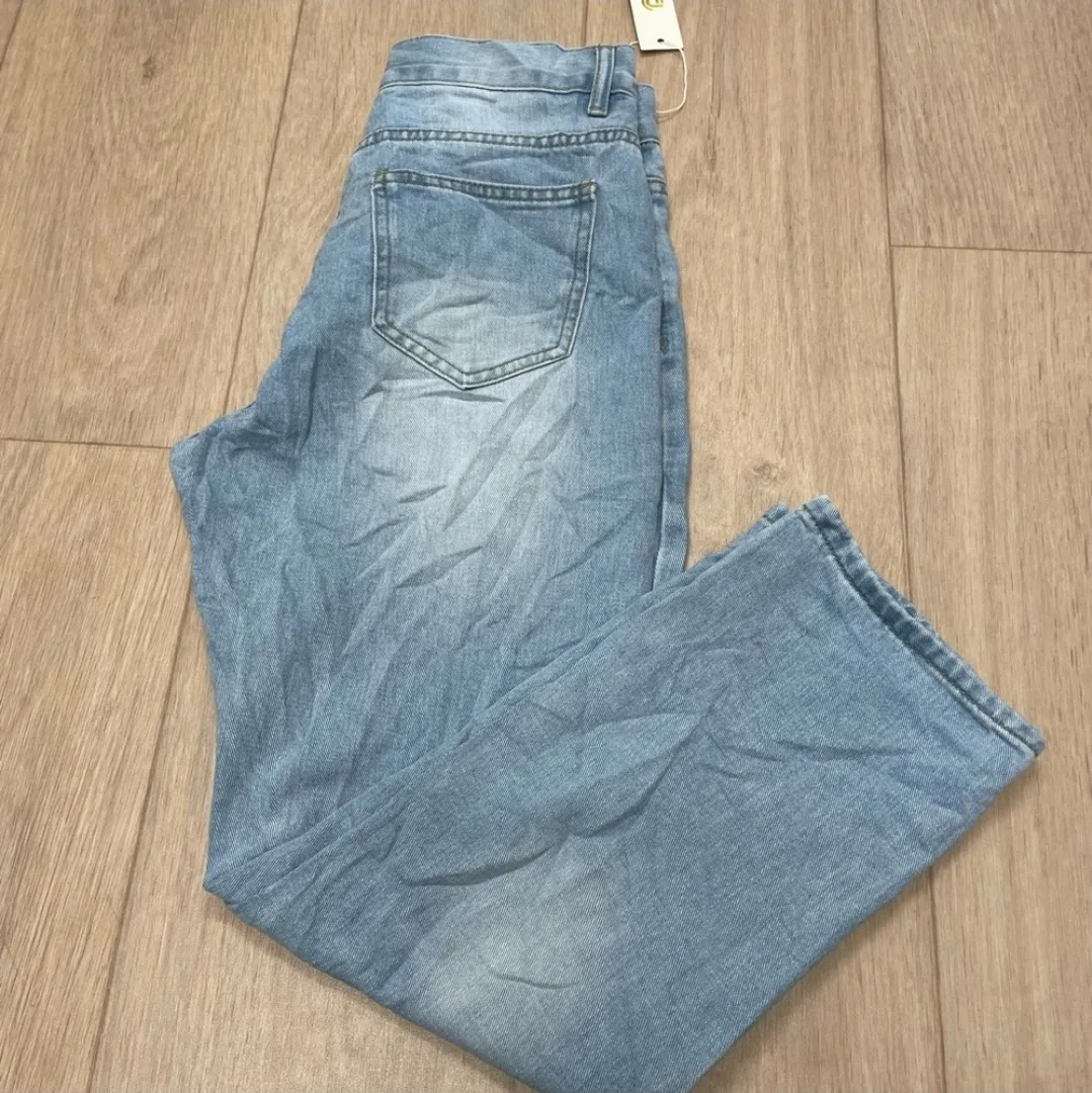 Potili Asymmetrical Straight Leg Jeans NEW size 4 image indicator(3)