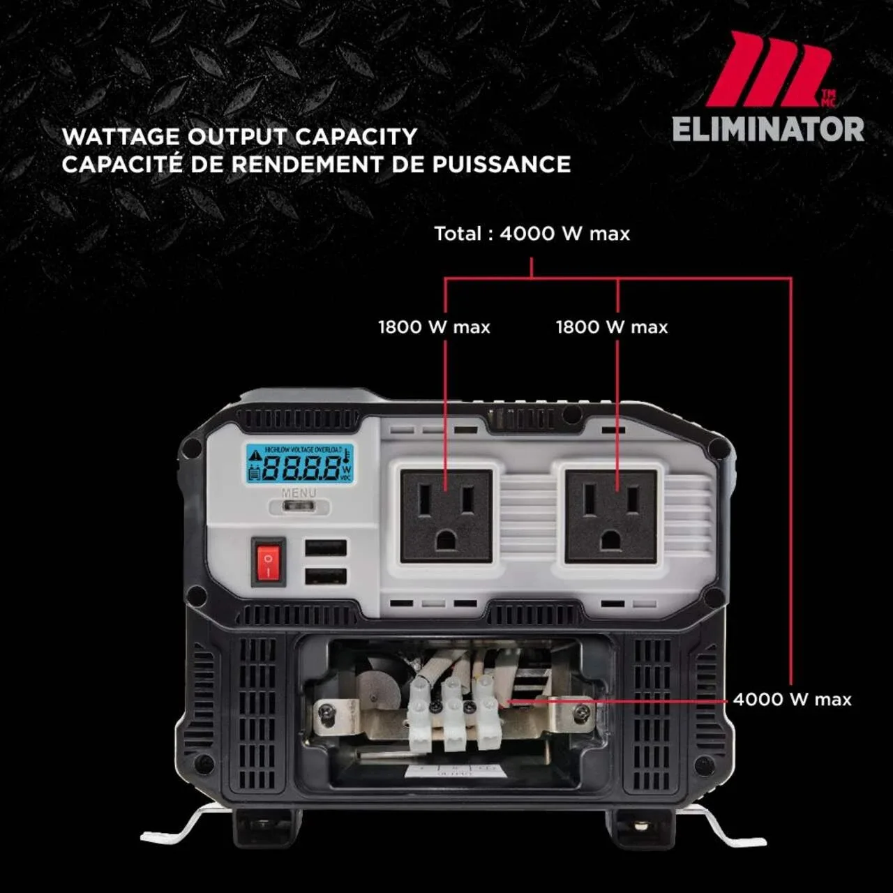 NEW MotoMaster Eliminator 4000W Power Inverter image indicator(6)