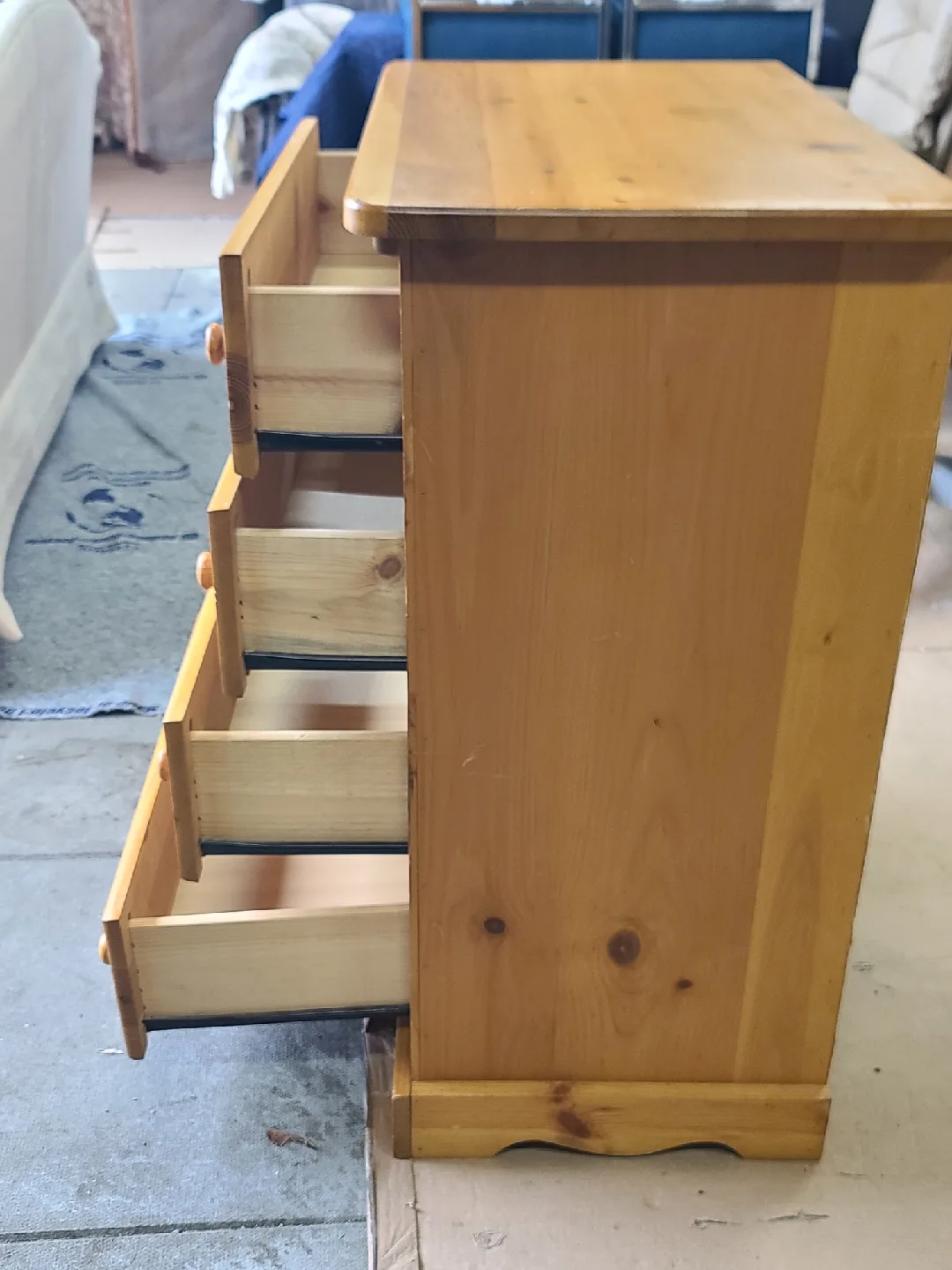 PINE 4 DRAWER HIGHBOY DRESSER image indicator(3)