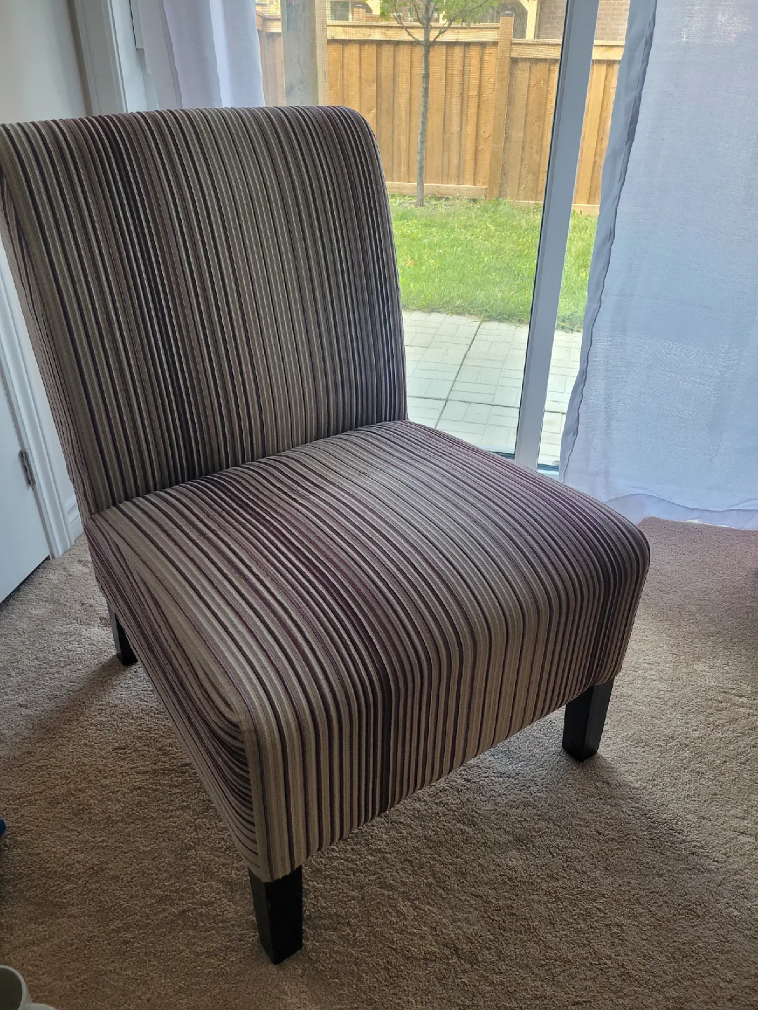 Striped Accent Chair image indicator(2)