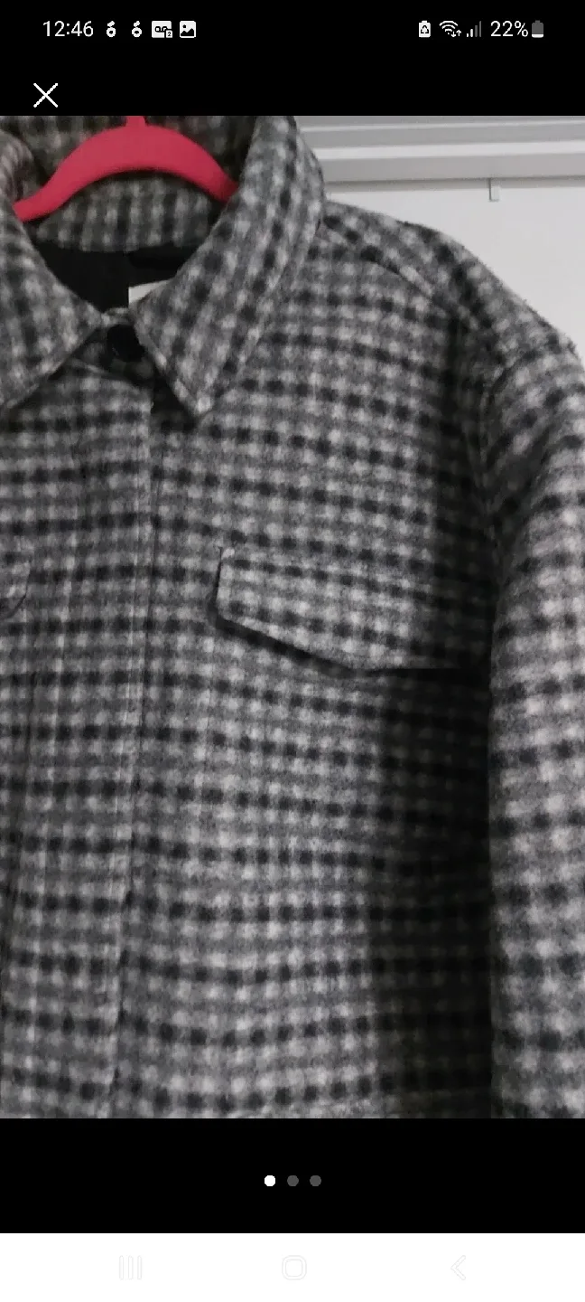 H&M XXL Plaid Coat thumbnail