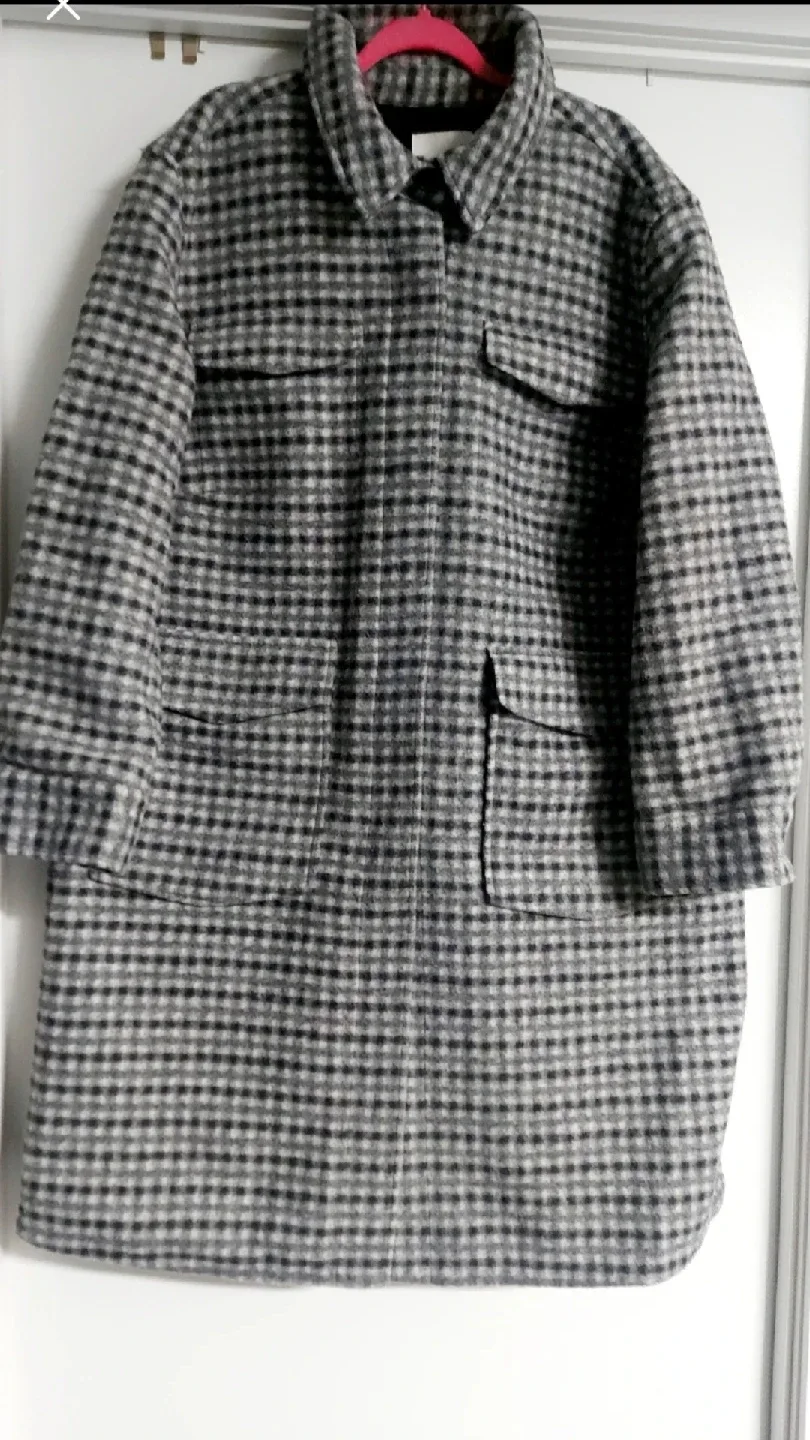 H&M XXL Plaid Coat image indicator(2)