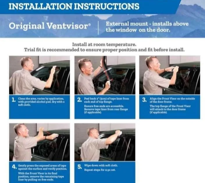 Auto Ventshade Ventvisor for Toyota Sequoia (2001-2007) image indicator(7)