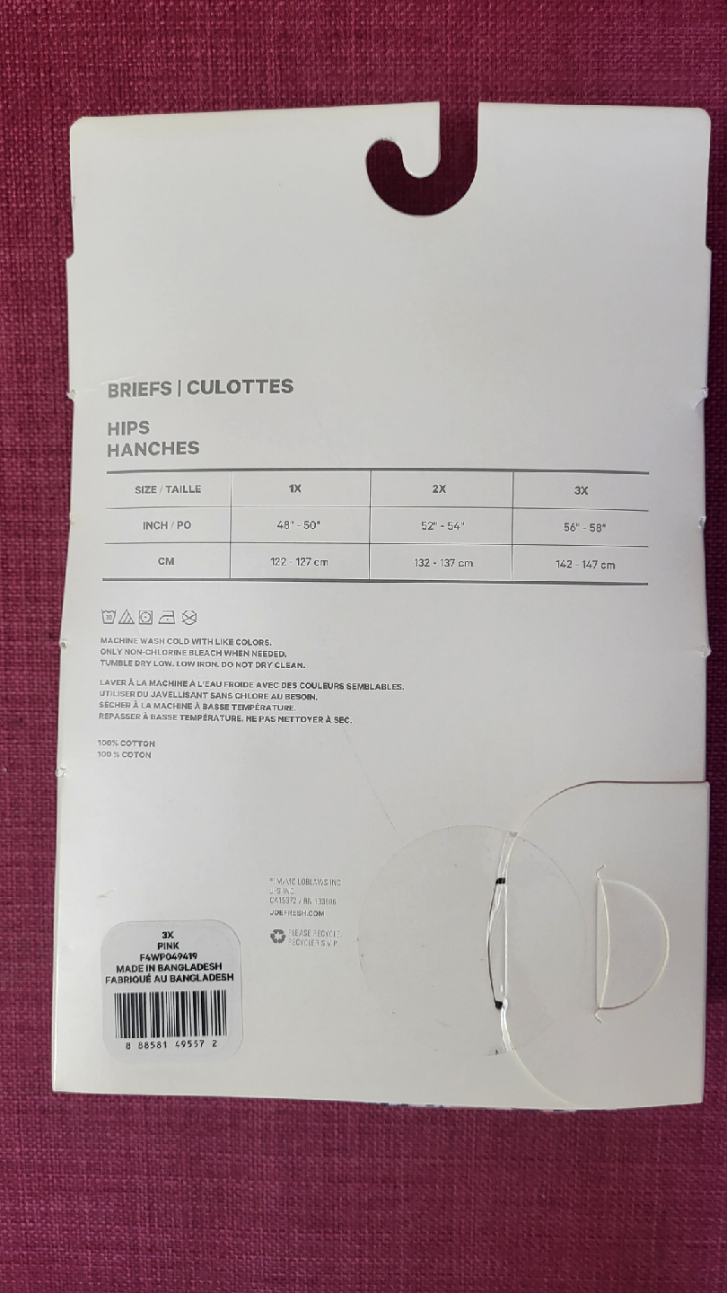 Joe Fresh+ Briefs 4-Pack, Size 3X, New - photo 2