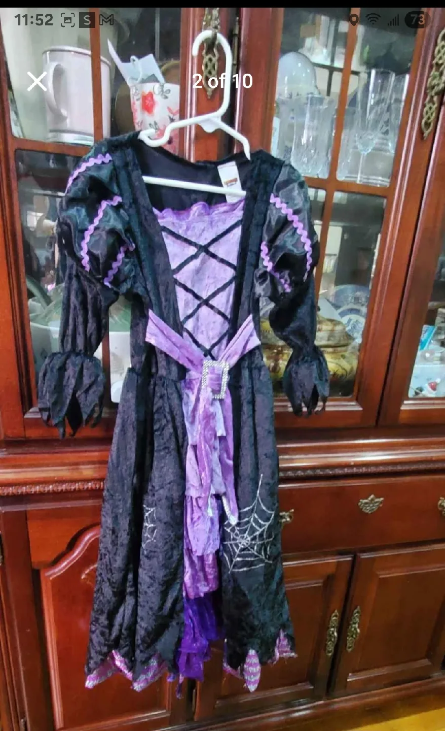 🥕Halloween Witch Costume 3-4 years old image indicator(2)