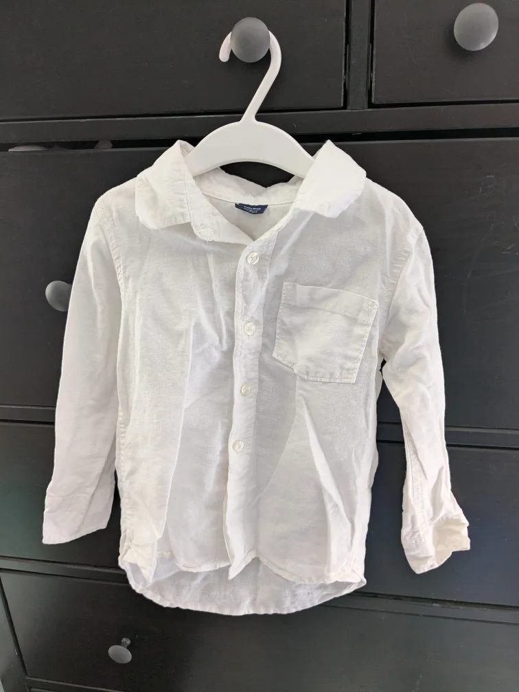 Baby Gap Toddler White  Shirt - Size 4 Years