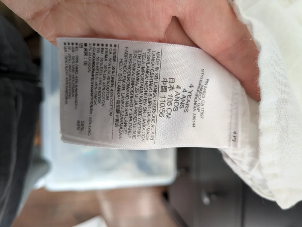 Baby Gap Toddler White  Shirt - Size 4 Years image indicator(4)