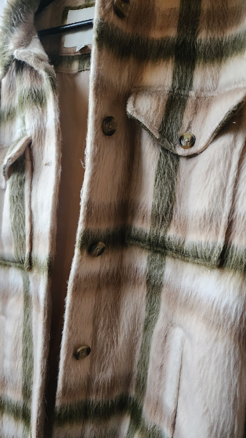 American Eagle Plaid Flannel Shacket - photo 5