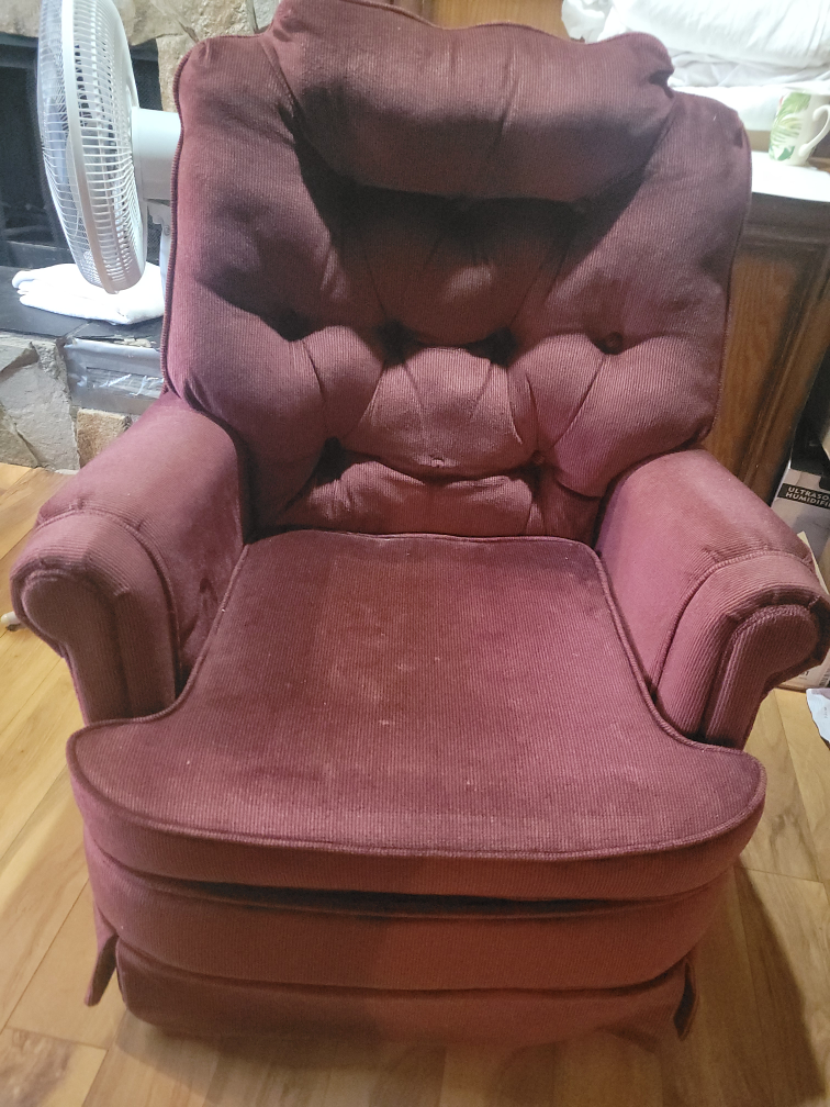 Burgundy Recliner Armchair