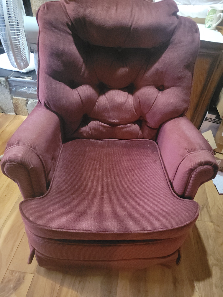Burgundy Recliner Armchair - photo 2