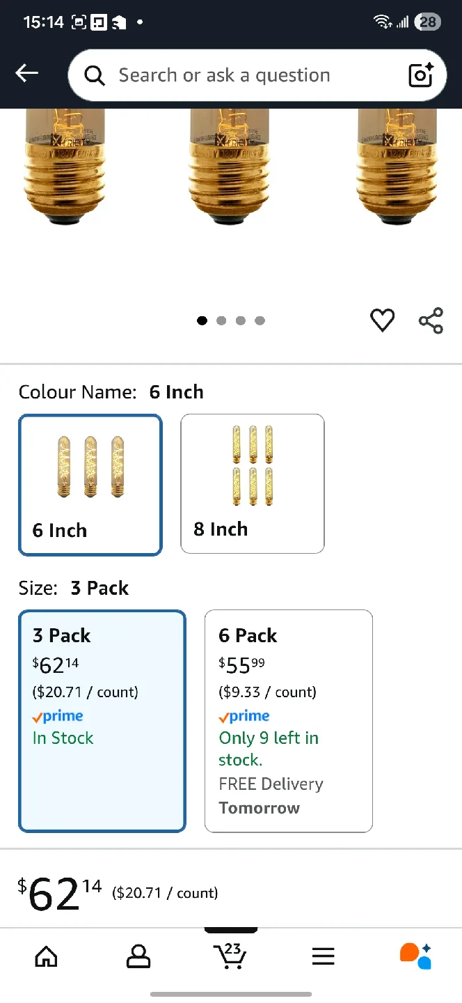 Xtrcity Vintage T30 6 Inch Edison LED Light Bulb image indicator(4)